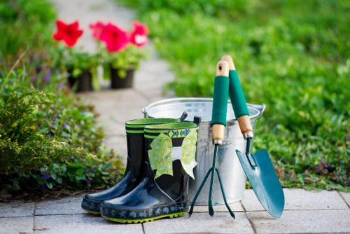 Scheduling a lawn mowing service in Elephant and Castle